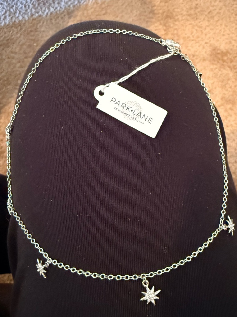 Park Lane Silver Starburst Pendant Necklace - Silver